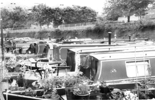 nice barge taking the sun near Camden Town
