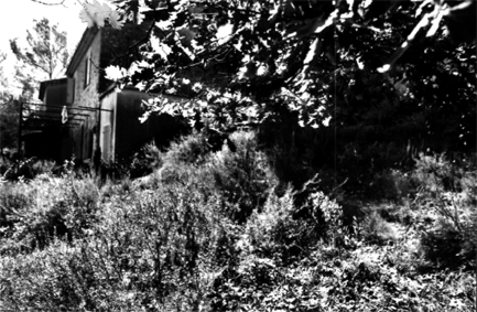 a side view of an old silk farm in provence