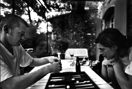 backgammon in the house