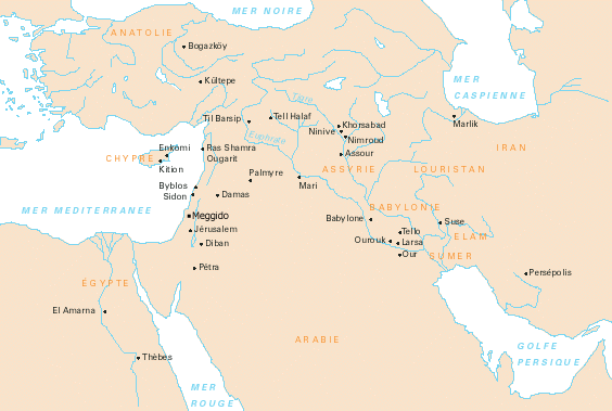 map of the ancient middle east