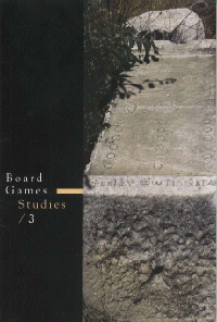 the front cover of the last board games studies journal